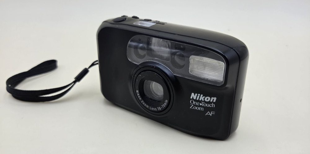 Nikon One Touch Zoom AF Quartz Date 35mm point and shoot film camera Black